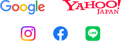 Google YahooJAPAN instagram facebook LINE