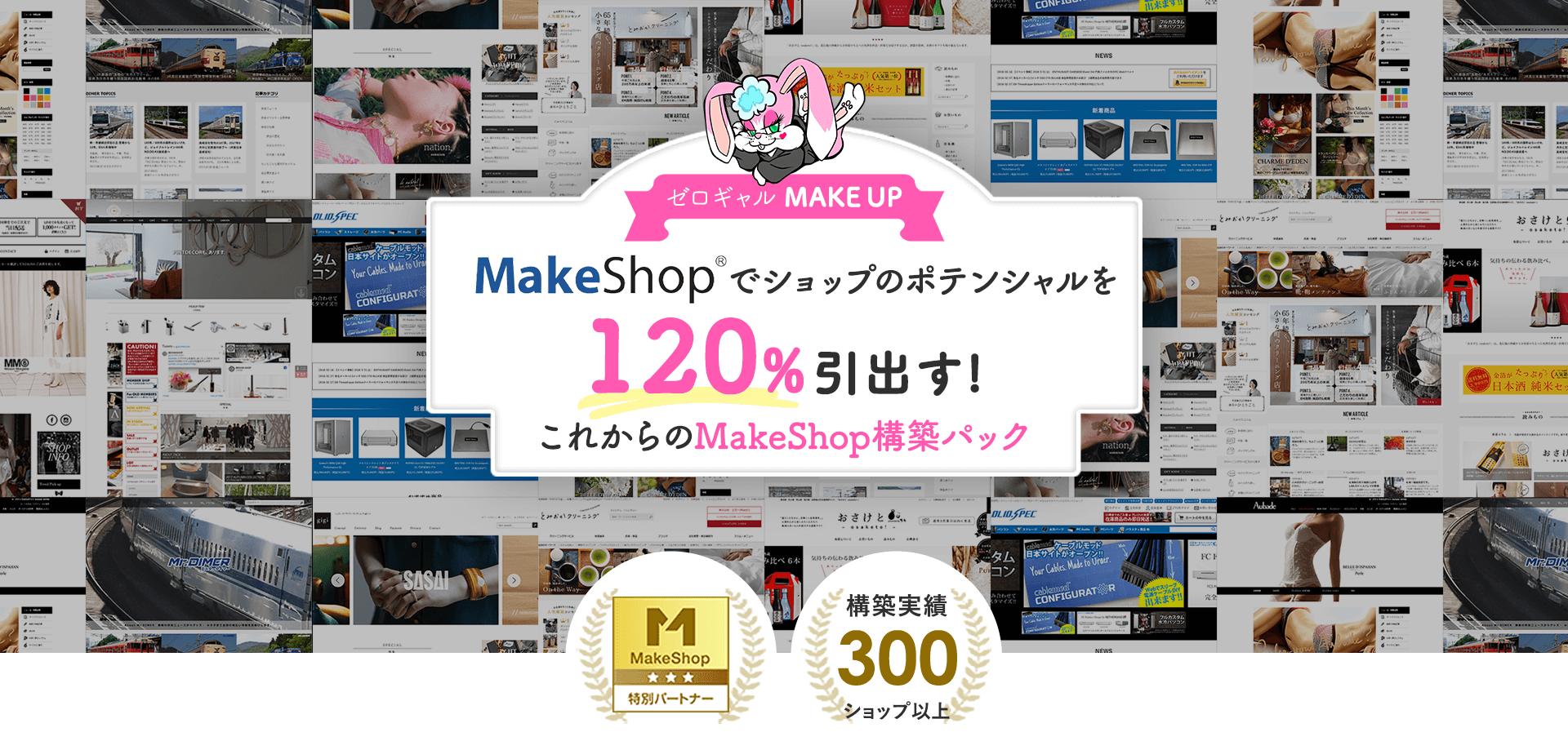 MakeShopでショップのポテンシャルを120%引出す！これからのMakeShop構築パック
